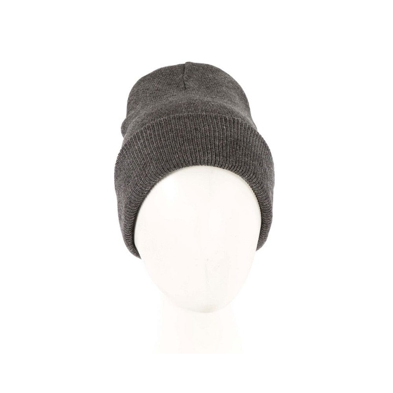 Warm European made dark grey beanie