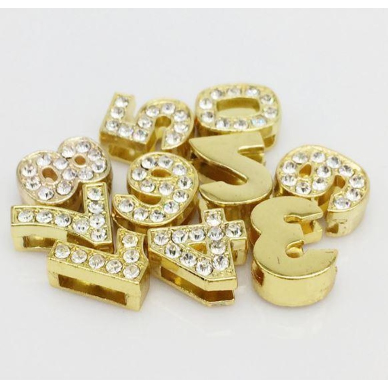 Pav Numbers -Gold Charms