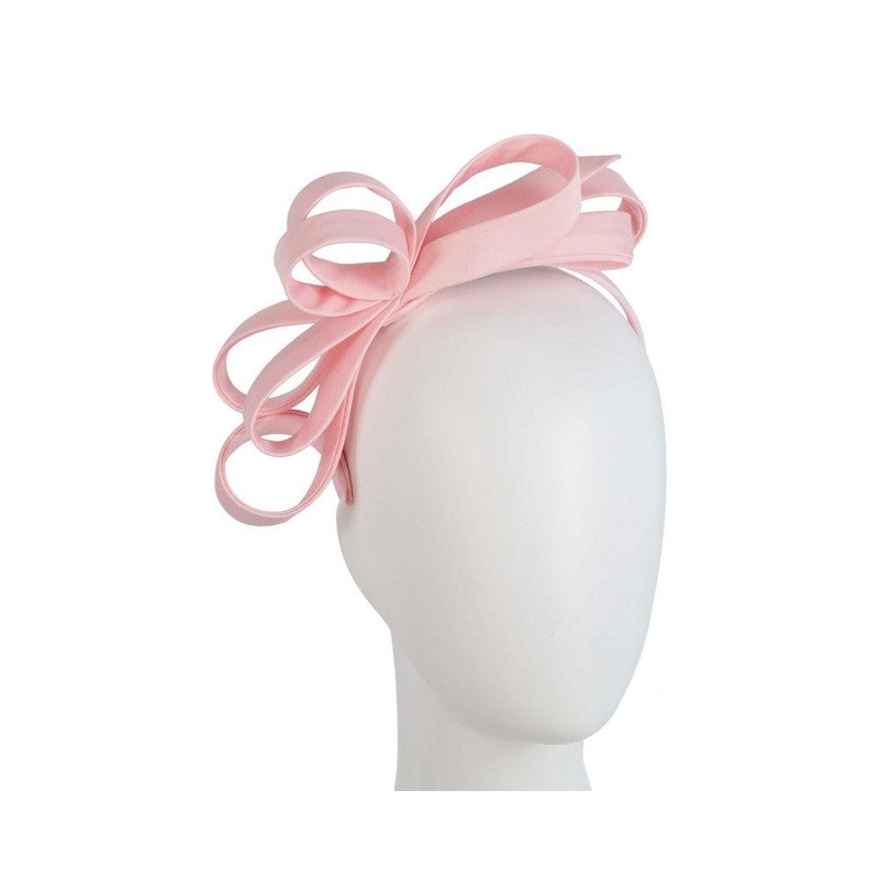 Pink bow racing fascinator by Max Alexander