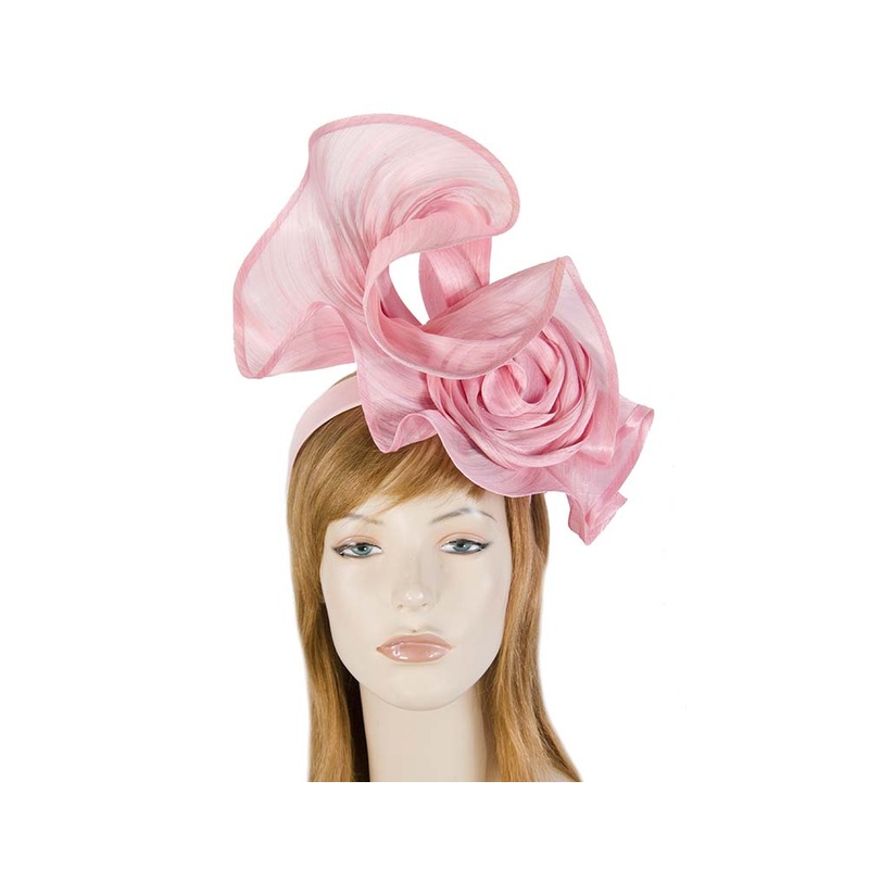 Twisted pink designers fascinator by Fillies Collection