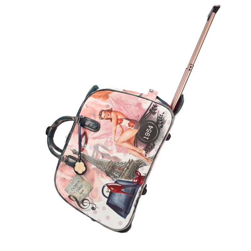 Vintage Soul Vegan Leather Duffle Bag W/Wheel