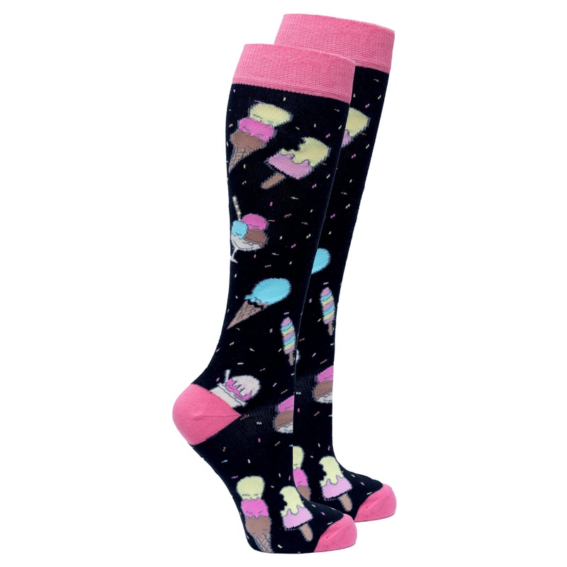 Women’s Ice Cream Paradise Knee High Socks