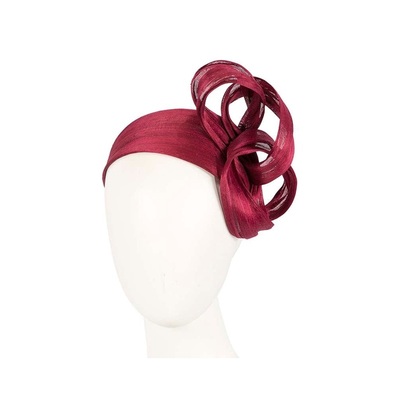 Burgundy retro headband by Fillies Collection