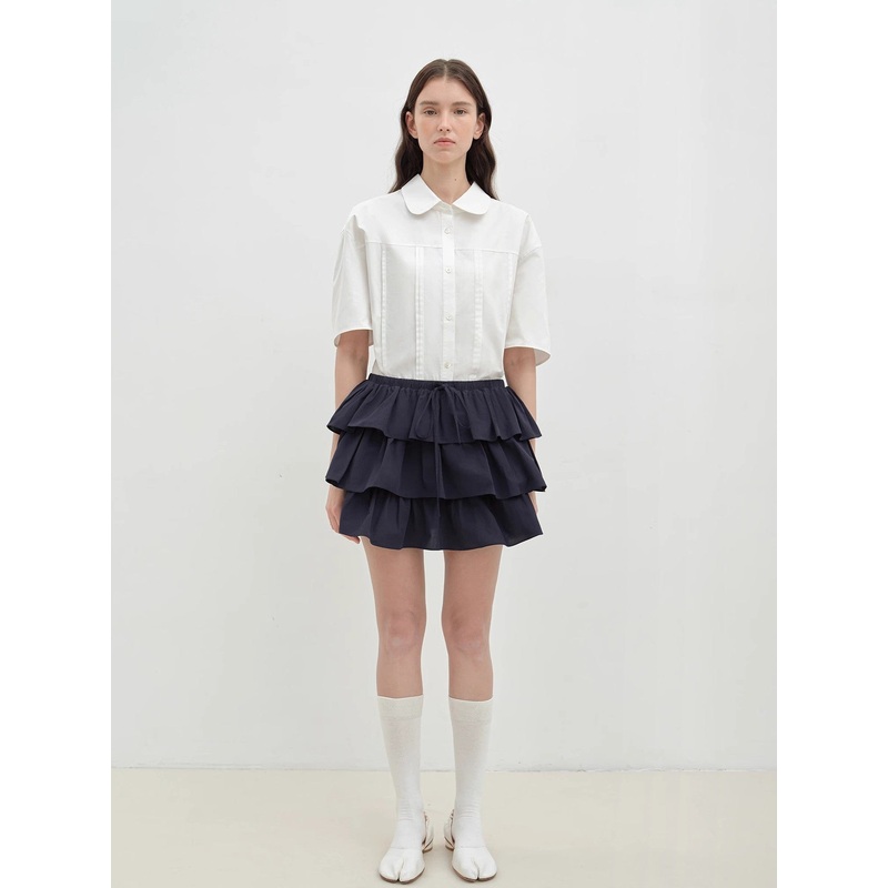 “Sea Salt & Sugar” Cotton Short-Sleeved Shirt