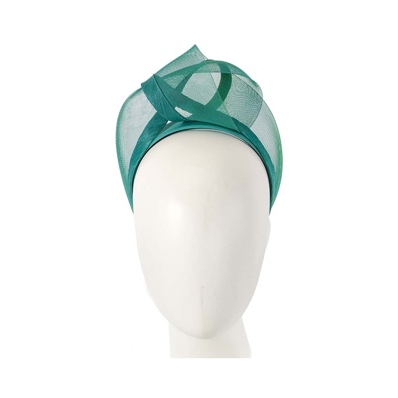 Teal fashion headband turban by Fillies Collection