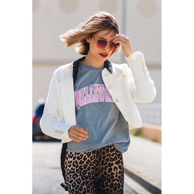 Extra Soft Fluffy High-Quality Cardigan In Cream