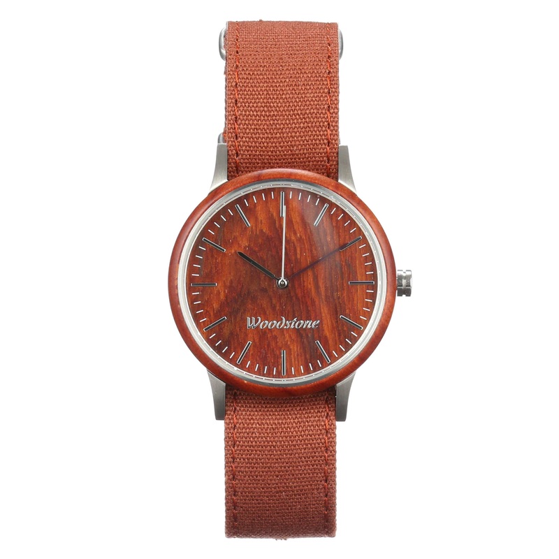 Troy Rosewood Canvas Men’s Watch