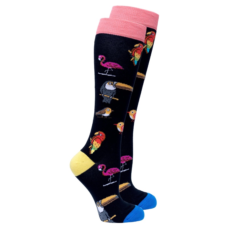 Women’s Wild Birds Knee High Socks