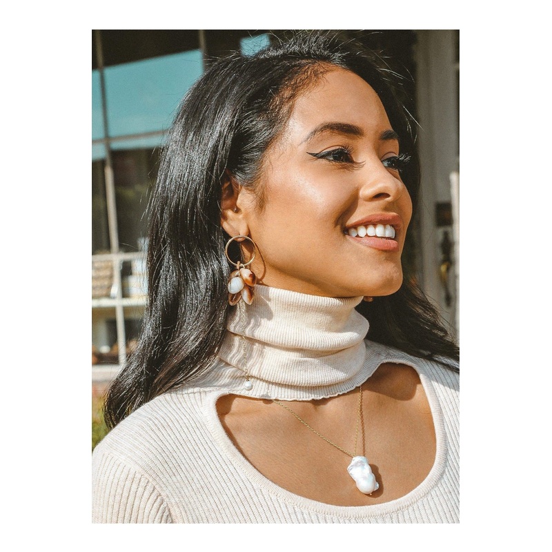 M.USE Eden Minimalistic Natural Pearl Necklace