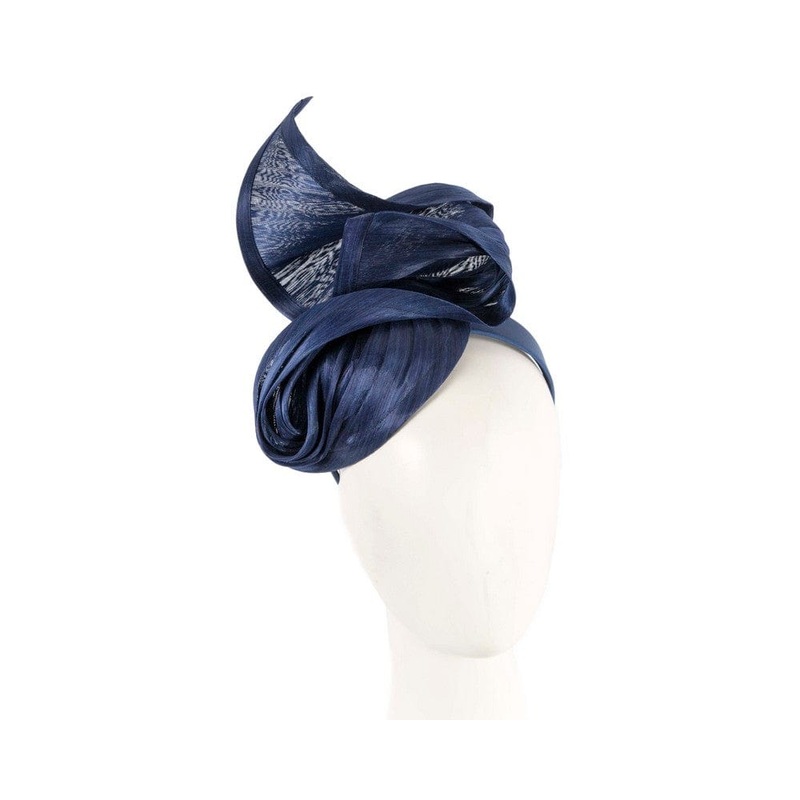 Navy designers racing fascinator by Fillies Collection
