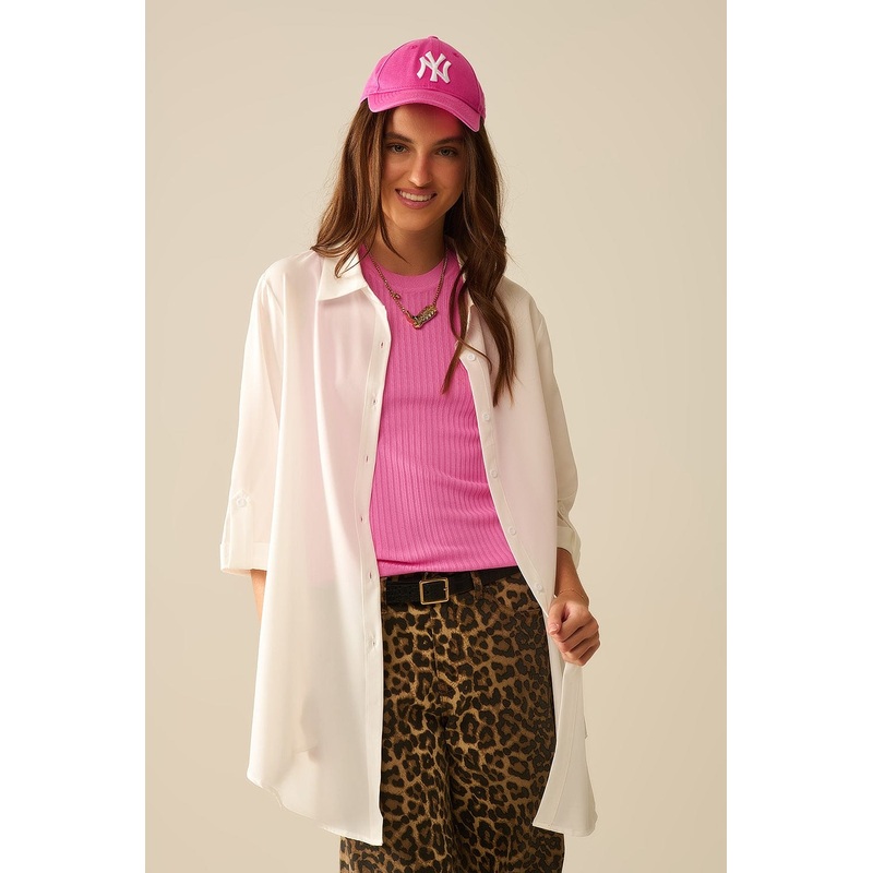 Shirt Made Of Very Soft And Light Fabric In White