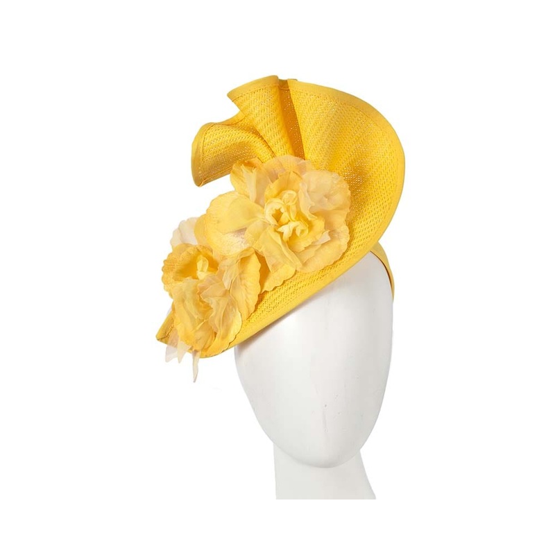 Yellow Melbourne Cup races fascinator by Fillies Collection
