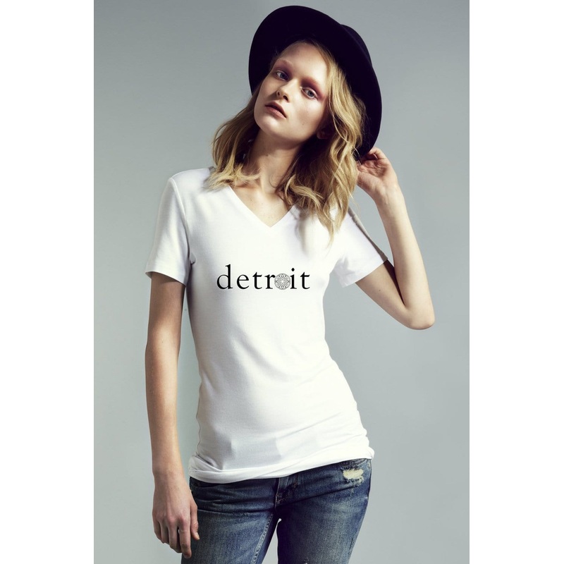 Alchemy Detroit The Detroit Short Sleeve Fitted V-Neck Unisex Jersey