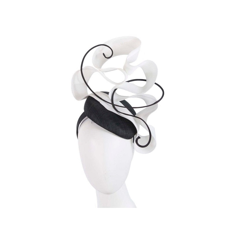 Black & White designers racing fascinator by Fillies Collection