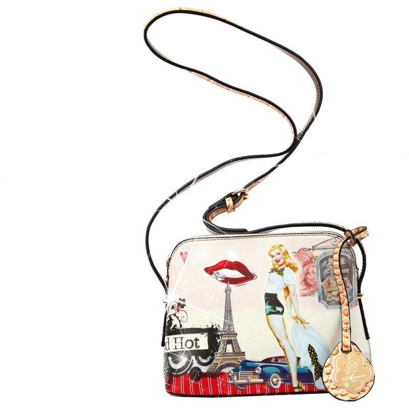 Retro Rebel Satchel Graphic Crossbody