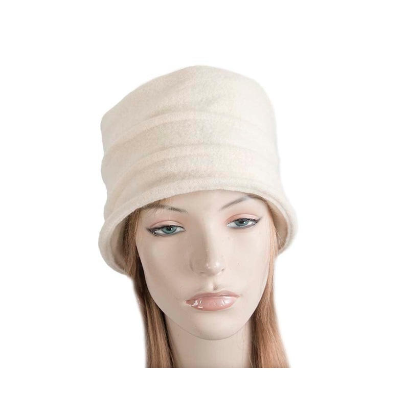 Warm cream winter bucket hat by Max Alexander