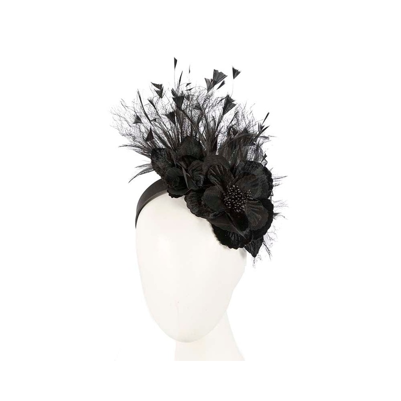 Black designers flower fascinator