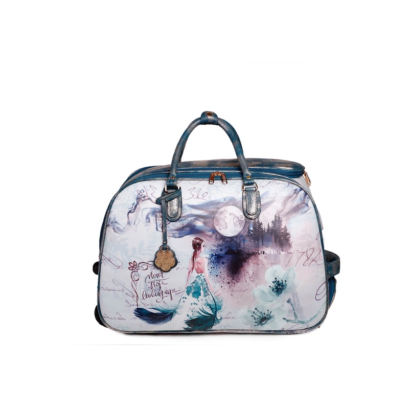 Fairy Tale Vegan Travel Duffle Bag W/Wheel