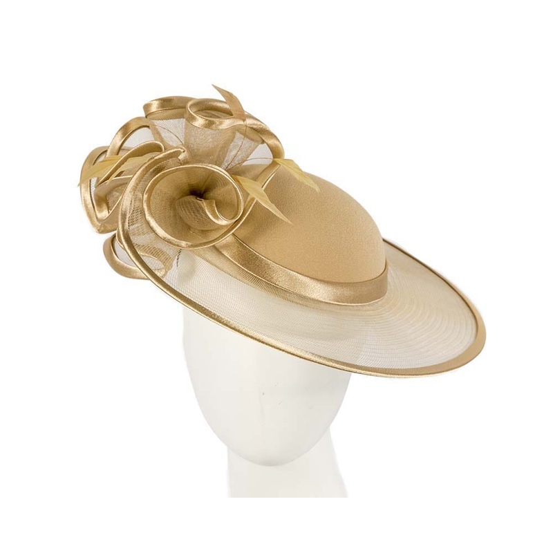 Gold Mother of the Bride Wedding Hat