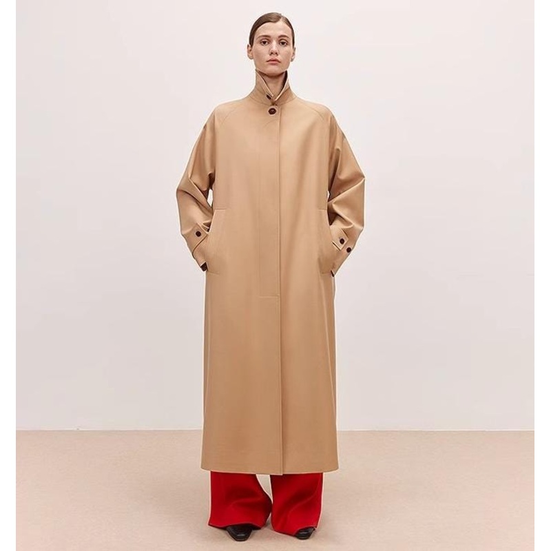 “Fragrant Moment” Trench Coat for Women, New Style, Mid-Length for Petite Figures, High-End British Style Overcoat