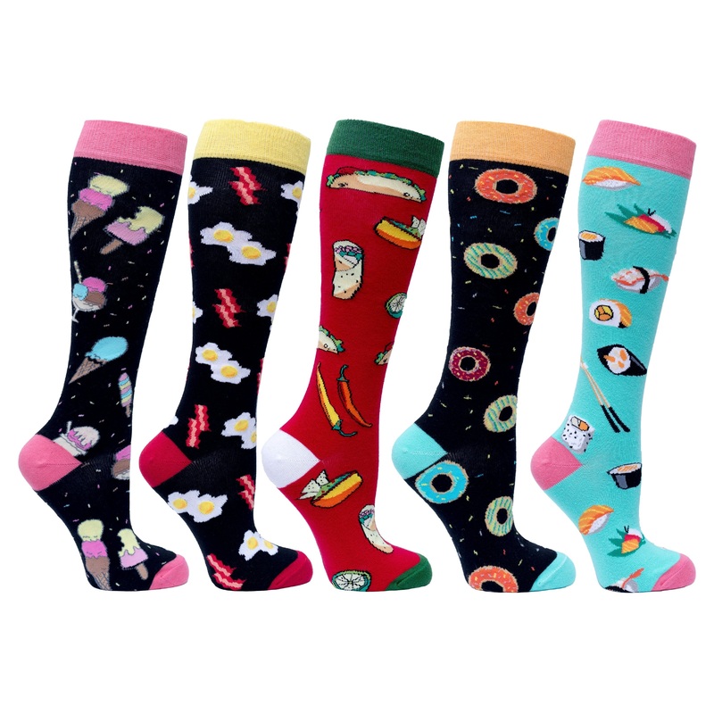 Women’s Fast Food Knee High Socks Set