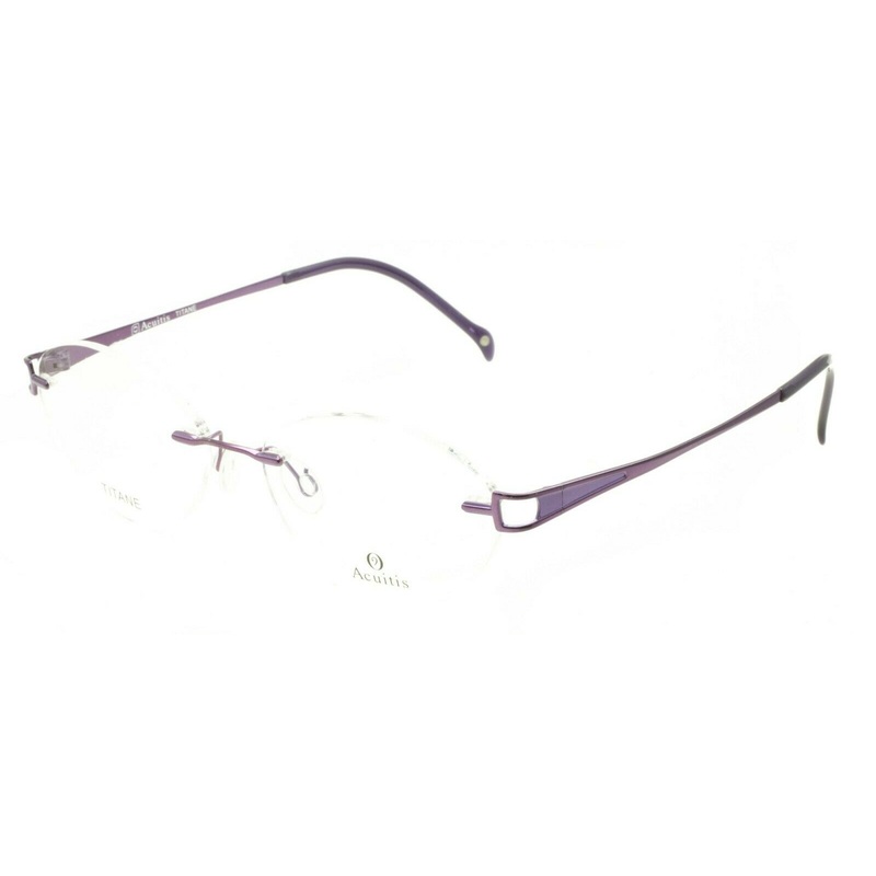 ACUITIS NADINE VIOLET Titane 53mm Glasses RX Optical Eyeglasses Eyewear – New