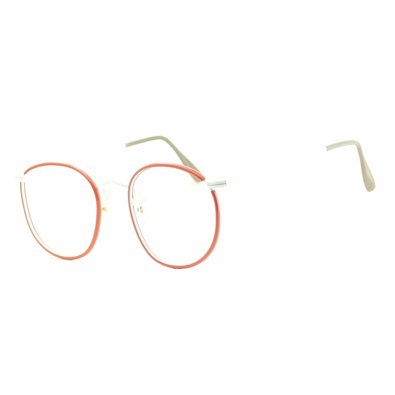 B.O.I.C. (SAVILE ROW) Red/White 50mm FRAMES RX Optical Eyeglasses Glasses – NOS