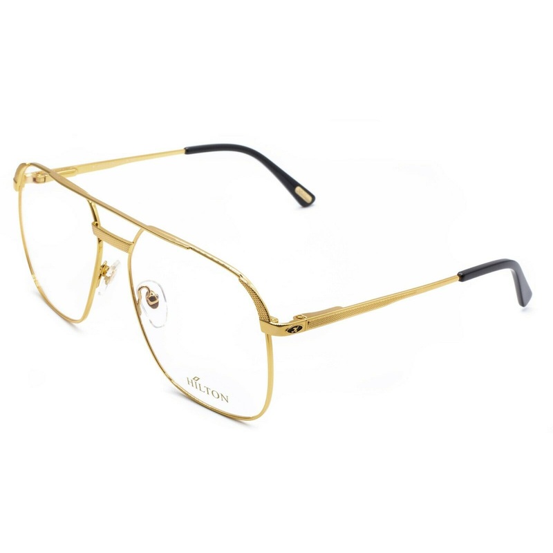 Hilton Eyewear Vintage Class 010 995 24KT 60x18mm FRAMES RX Optical – New NOS