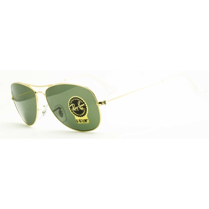 RAY BAN RB 3362 COCKPIT 001 3N Aviator Large Metal Sunglasses Shades New – Italy