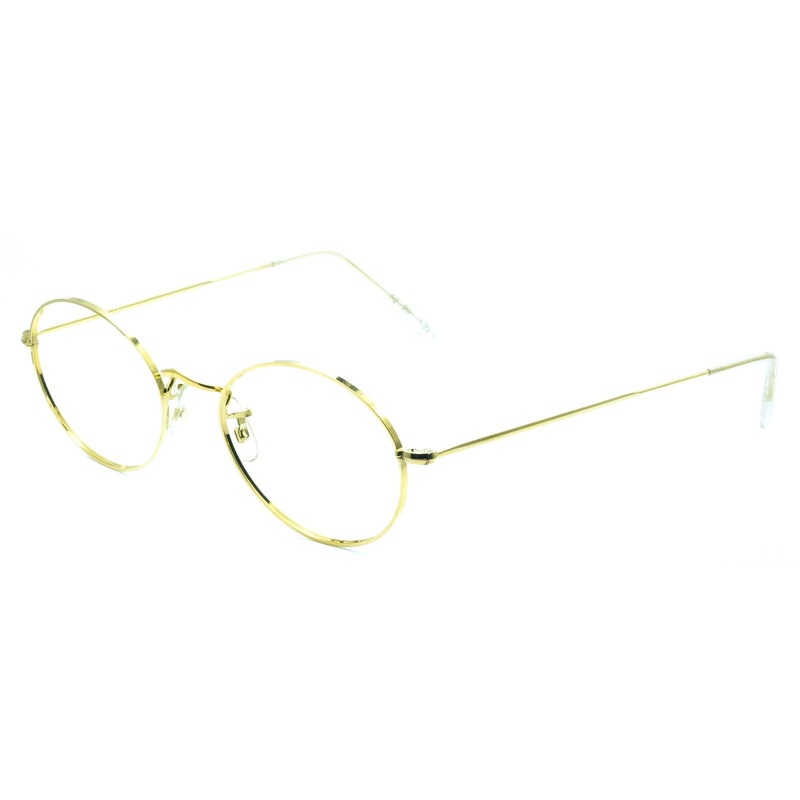 ALGHA London Line (SAVILE ROW) Gold Oval 52x20mm FRAMES RX Optical Glasses – NOS