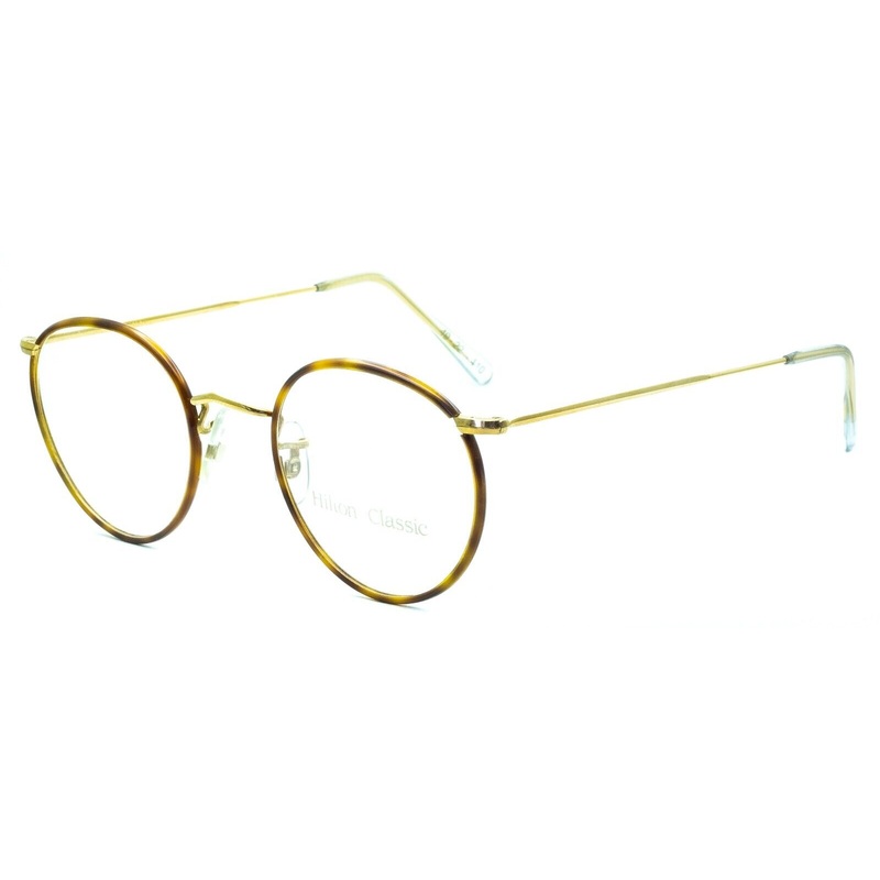 HILTON CLASSIC 1 (SAVILE ROW) Panto Blond 49x22x110mm Eyewear RX Optical – NOS