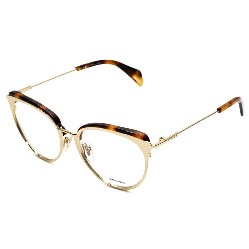 POLICE VPL 734 COL. 0300 GOLDENEYE 8 52mm Eyewear RX Optical Eyeglasses Glasses