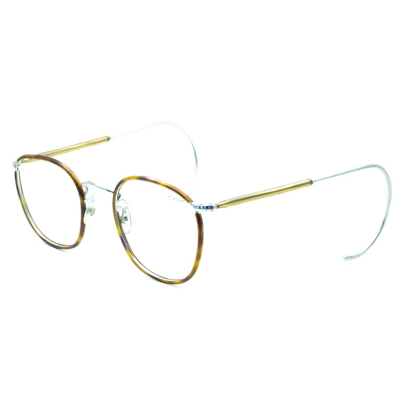 ALGHA (SAVILE ROW) Quadra Rhodium Blond 48x22mm Frames RX Optical Glasses – New