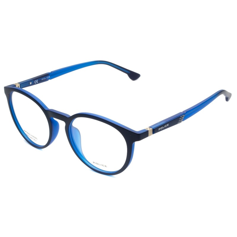 POLICE VPL 878 COL. 0JEB WAKA 4 52mm Eyewear FRAMES RX Optical Eyeglasses New