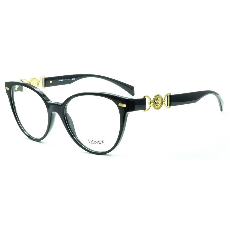 VERSACE MOD 3334 GB1 53mm Eyewear FRAMES Glasses RX Optical Eyeglasses – Italy