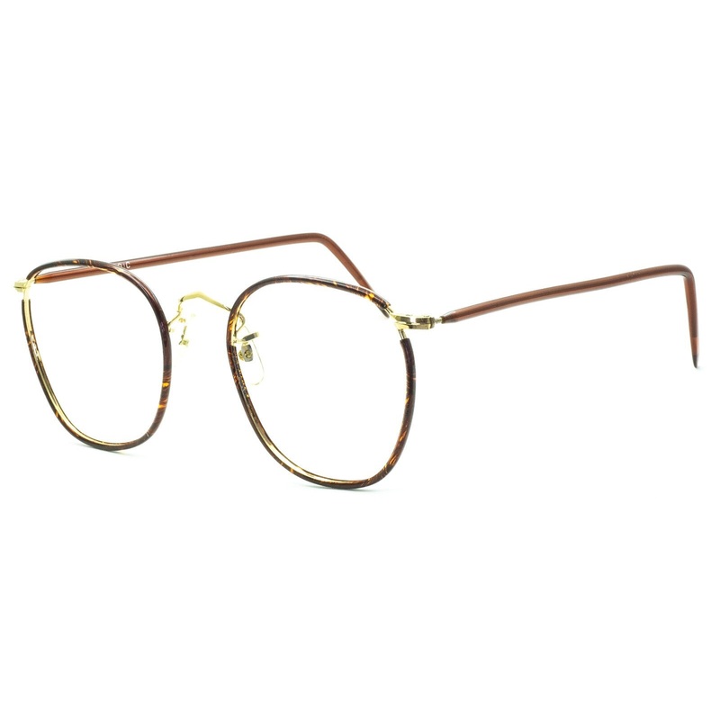 B.O.I.C.(SAVILE ROW) Quadra Gold 52x22mm Frames RX Optical Eyeglasses GlassesNOS
