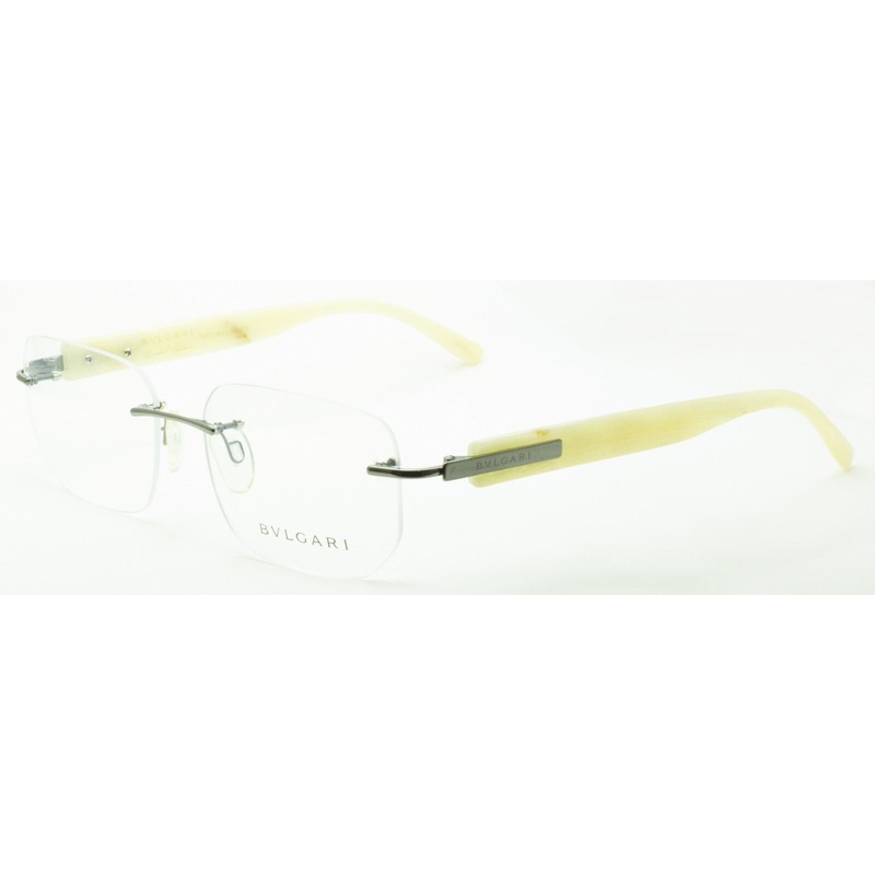 BVLGARI 9252 353 55mm Natural Horn Eyewear RX Optical Glasses FRAMES NEW – Italy