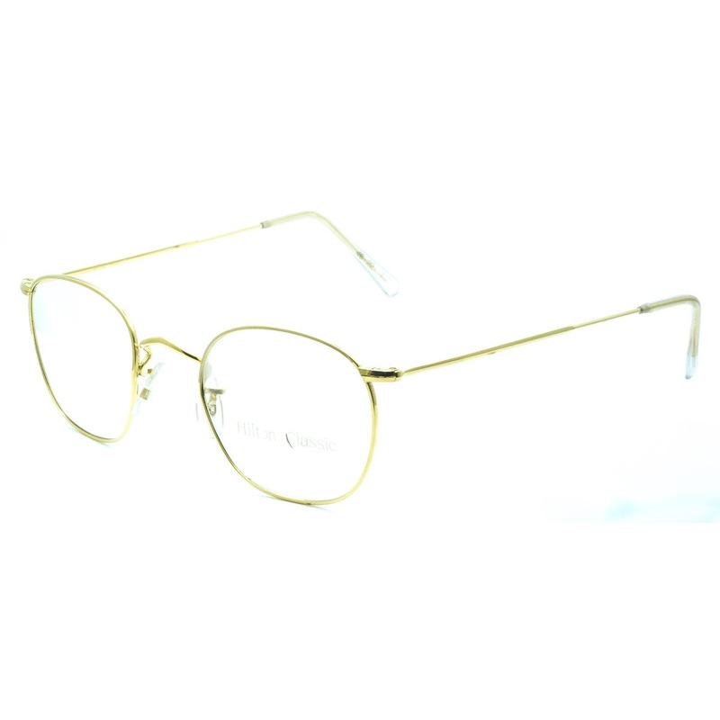 Hilton Classic 3 (SAVILE ROW) Quadra Gold 49x22mm FRAMES RX Optical Eyewear NOS