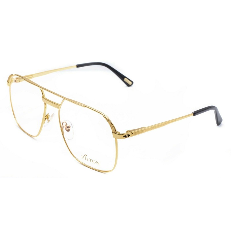 Hilton Eyewear Vintage Class 010 995 24KT 58x18mm FRAMES RX Optical – New NOS