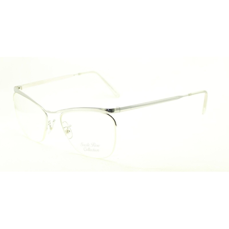 SAVILE ROW Dominor Supra Rhodium 52x20mm FRAMES RX Optical Glasses Eyewear – NOS