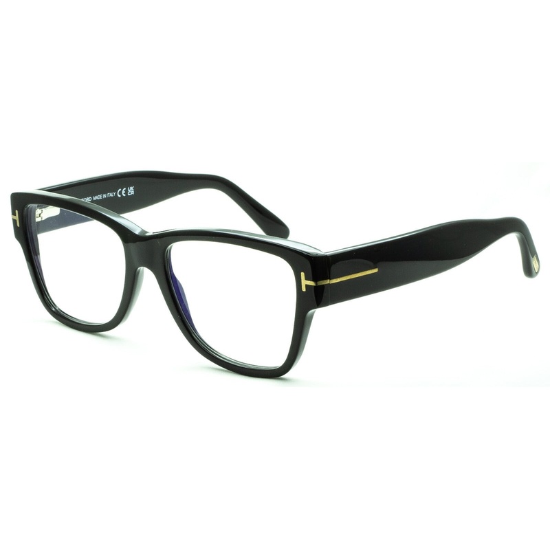 TOM FORD TF5878-B 001 55mm Blue Block Glasses Frames Eyewear RX – New BNIB Italy