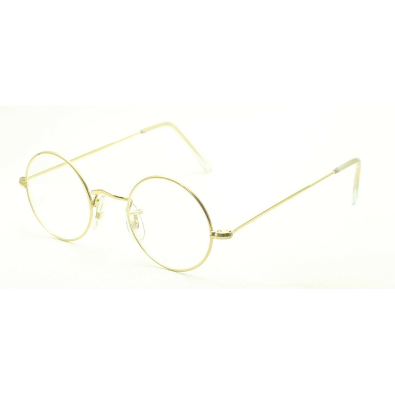 ALGHA (SAVILE ROW) 14KT RG Gold 40x20mm Eyewear FRAMES RX Optical Eyeglasses NOS