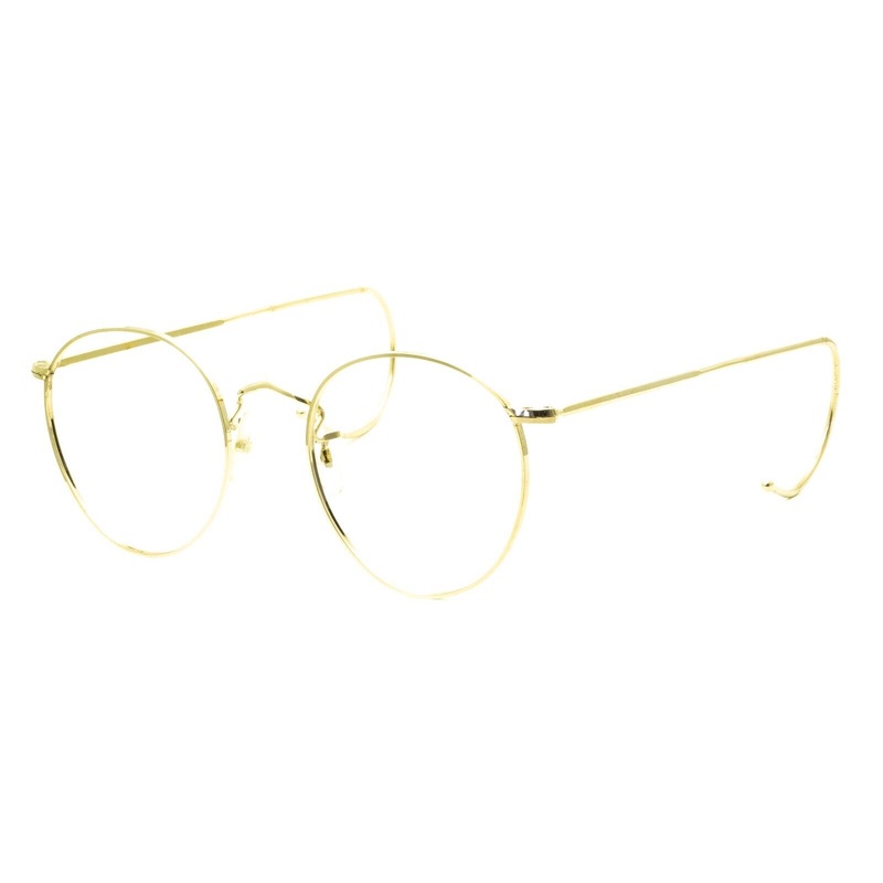 B.O.I.C. LONDON LINE (SAVILE ROW) Fairway Panto 51x22mm Gold RX Optical – NOS