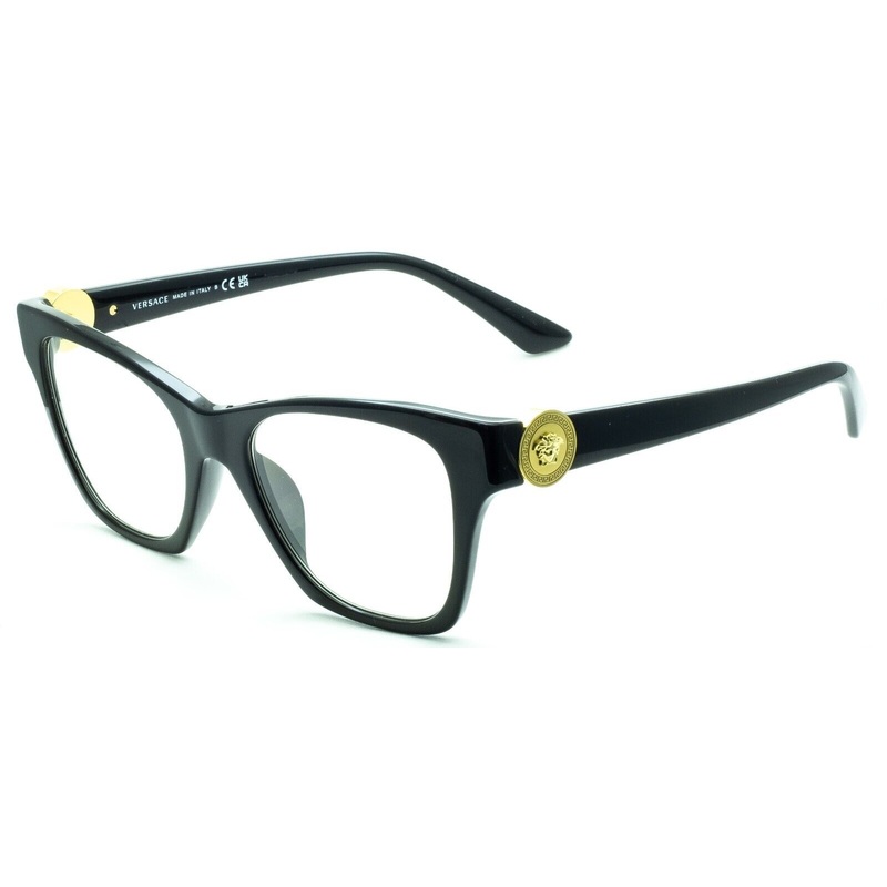 VERSACE 3341-U GB1 50mm Eyewear FRAMES NEW Glasses RX Optical Eyeglasses – Italy