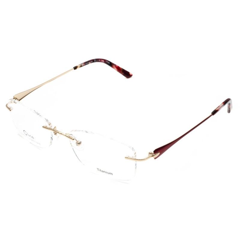 C-Line CLFF15 RD 55mm Titanium Eyewear FRAMES Glasses RX Optical Eyeglasses -New