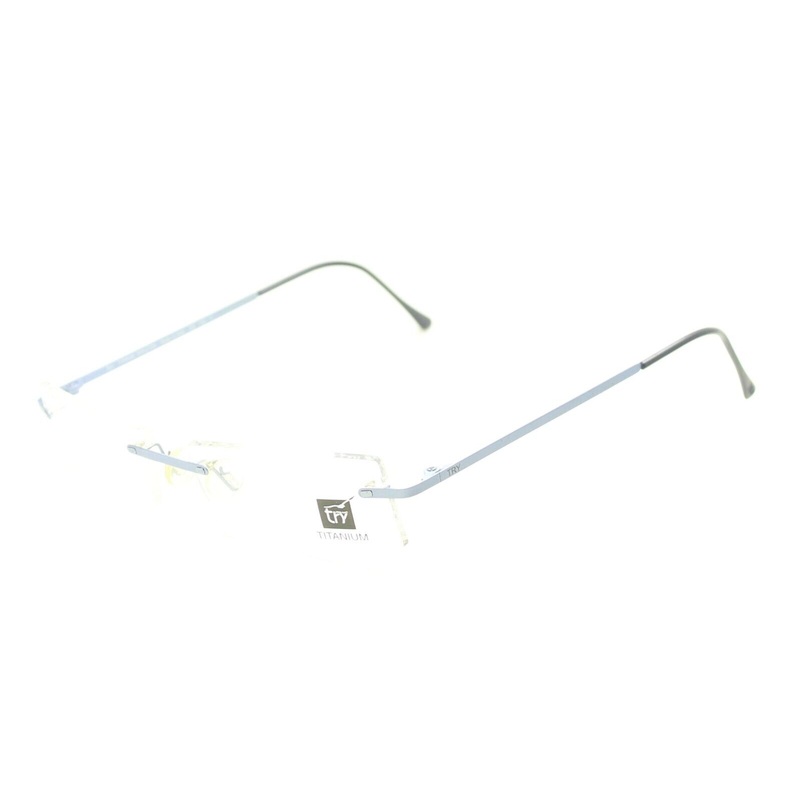 TRY TT126 8X5 52mm Titanium Eyewear FRAMES Optical Eyeglasses Glasses New -Italy