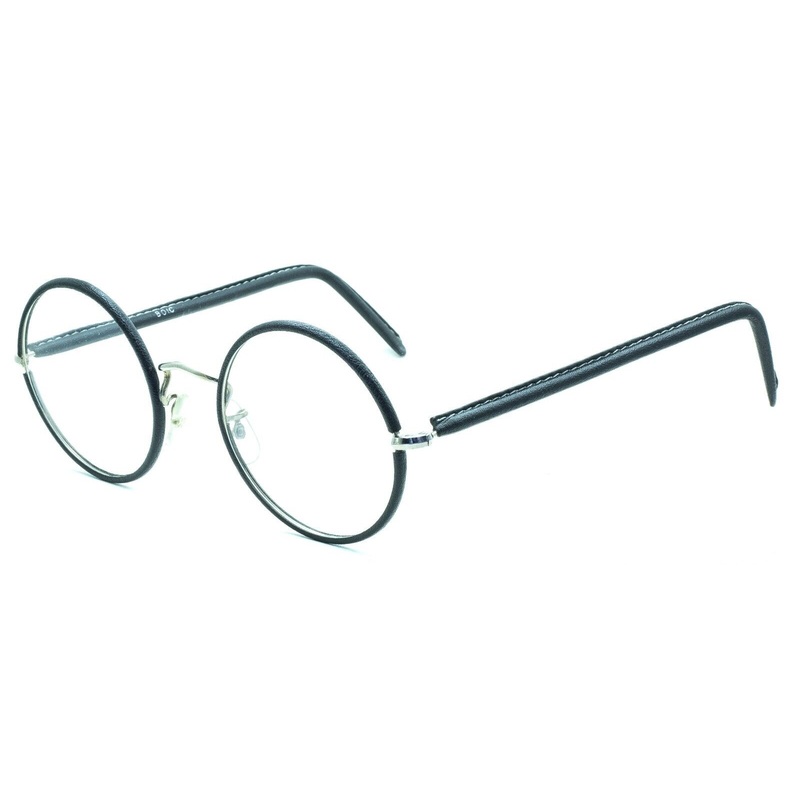 B.O.I.C.LONDON LINE (SAVILE ROW Round 49x22mm Rhodium Black RX Optical Glasses