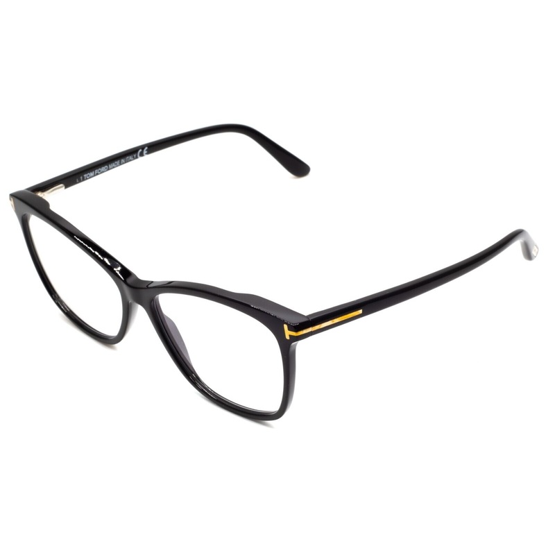 TOM FORD TF 5690-B 001 55mm Glasses Eyewear with Clip On Sunglasses BNIB – Italy