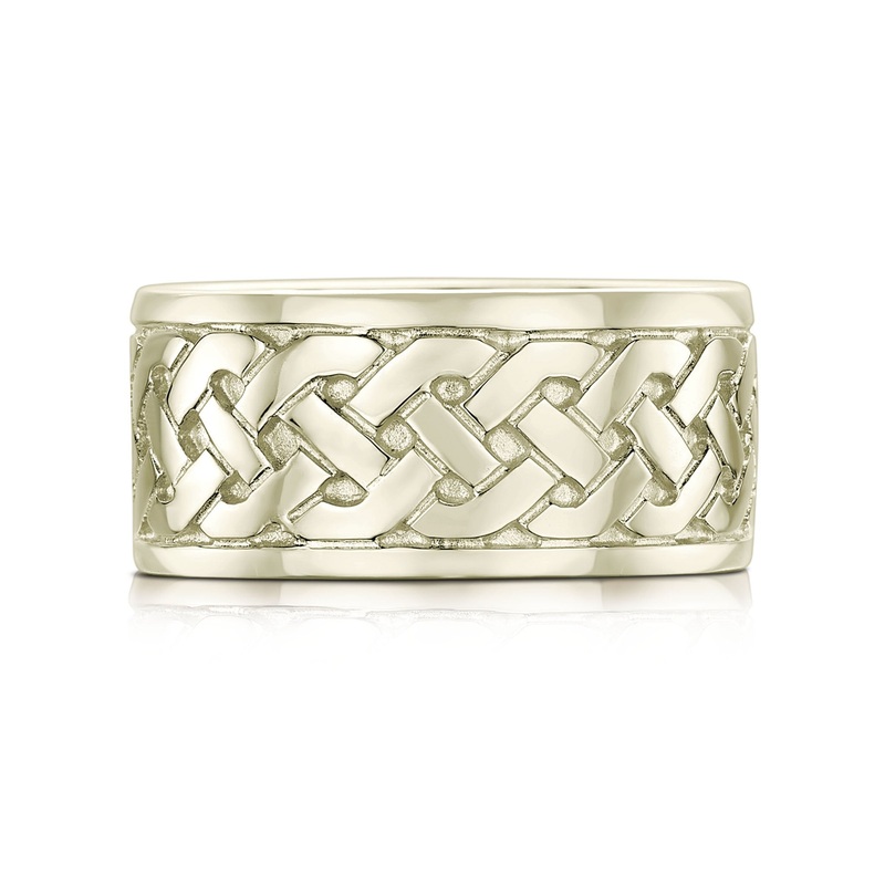 Book of Kells Dress Ring in 18ct White Gold