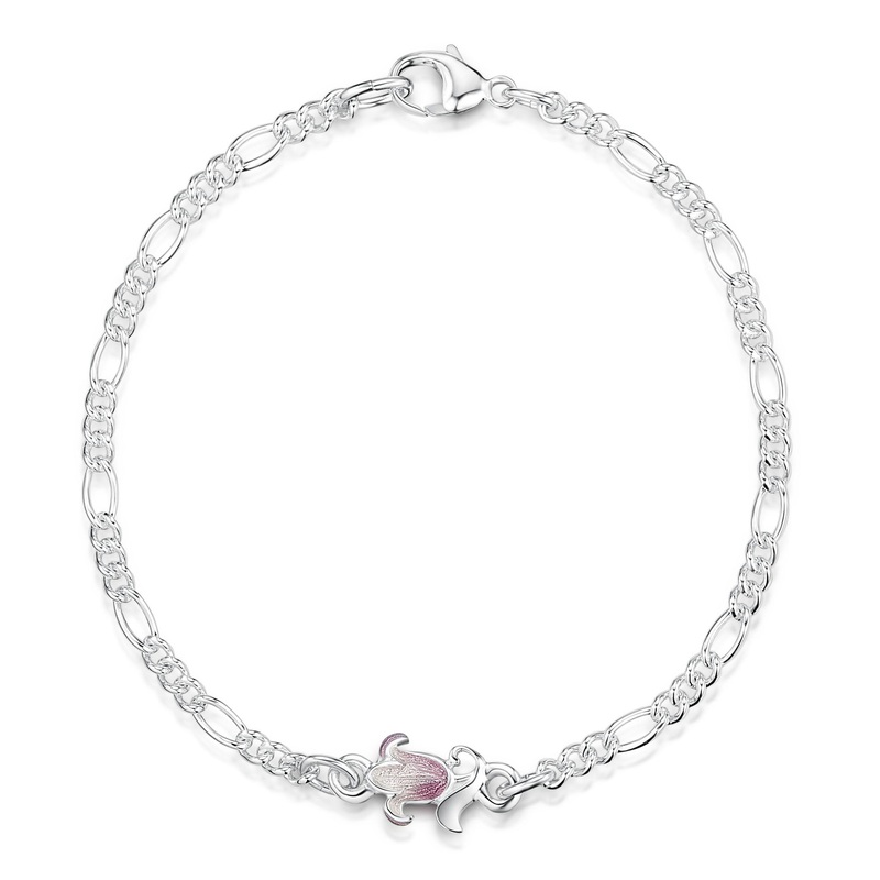 Small Bluebell Bracelet in Pinkbell Enamel